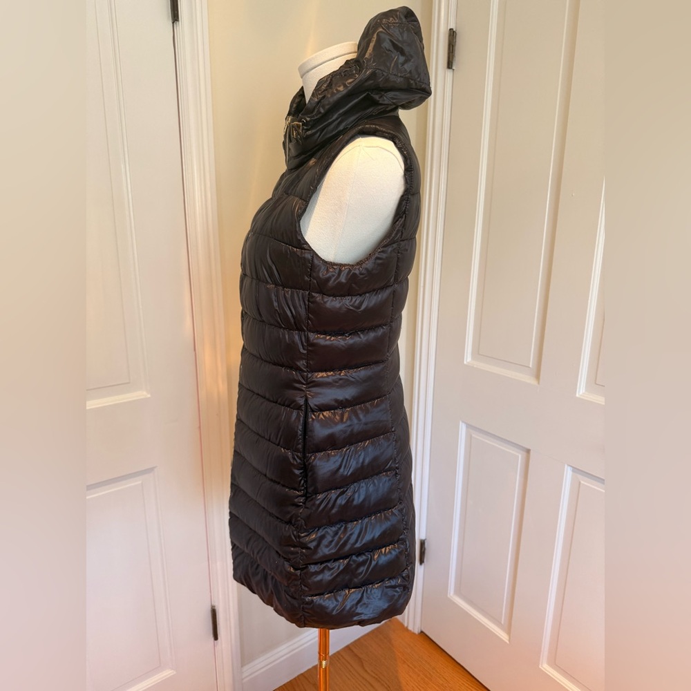 Herno Shiny Black Puffer Vest Iconico Serena - Picture 5 of 12